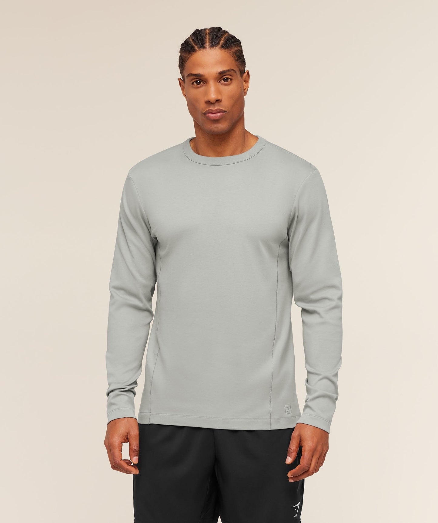Gymshark Off Duty Long Sleeve T-Shirt - Smokey Grey