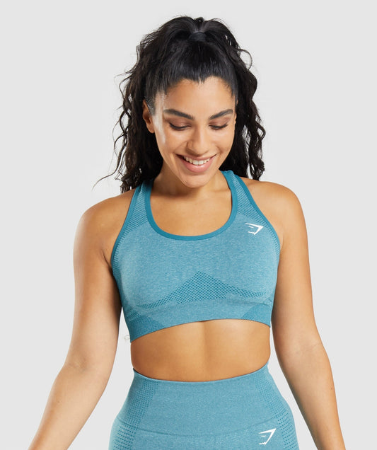 Gymshark Vital Sports Bra - Tahoe Teal Marl