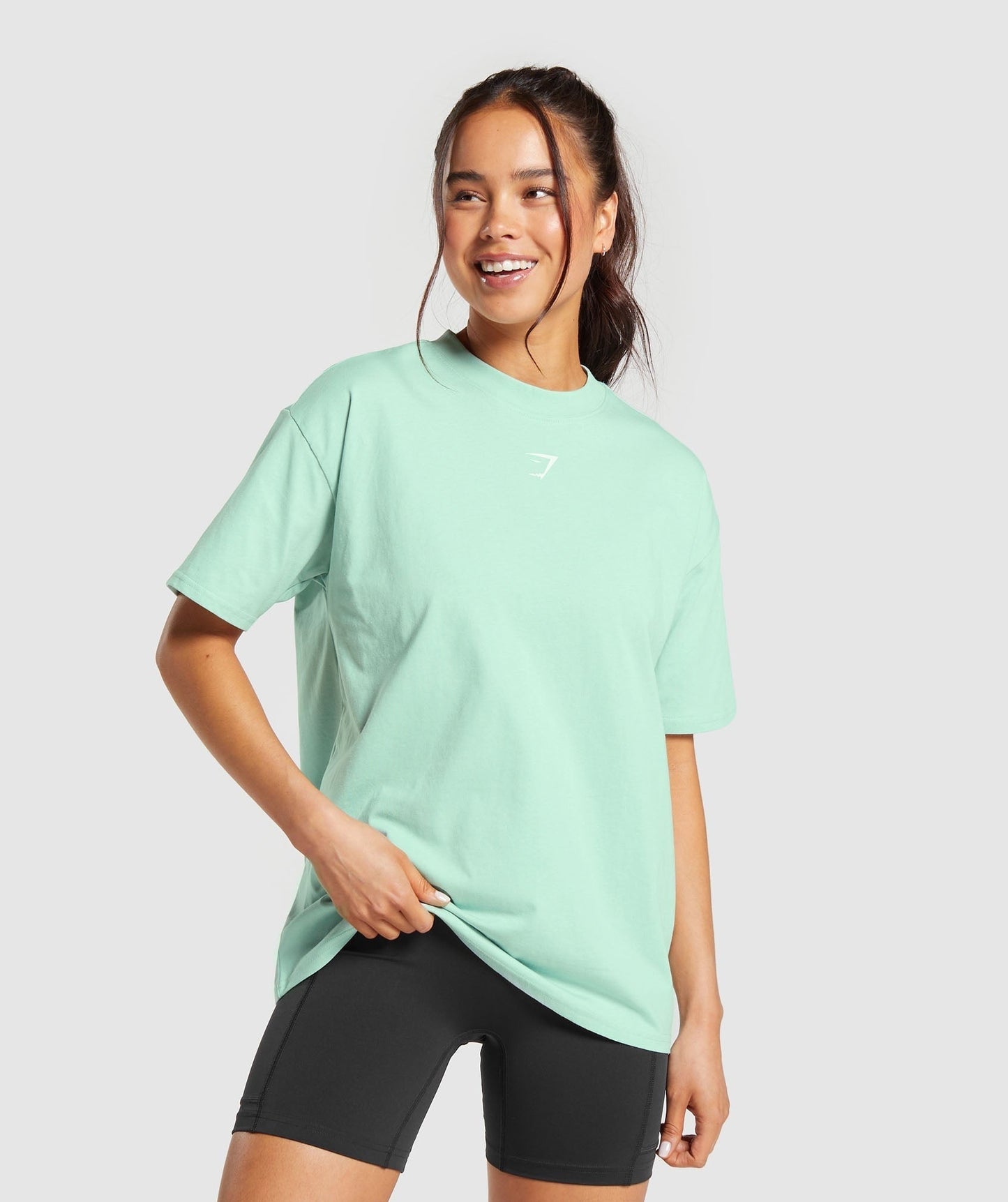 Gymshark Fraction Oversized T-Shirt - Lido Green