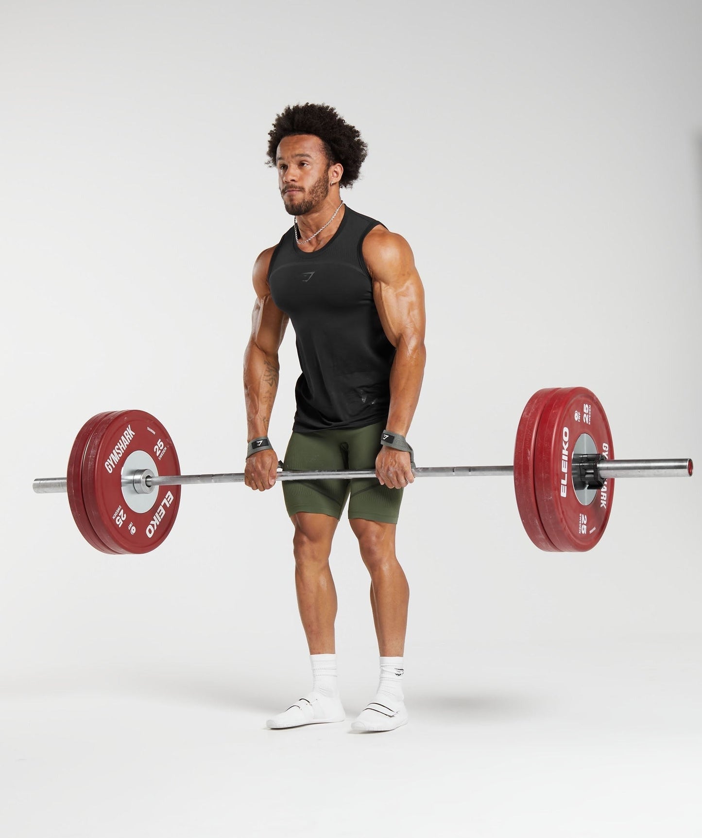 Gymshark 315 Seamless Shorts - Winter Olive/Black