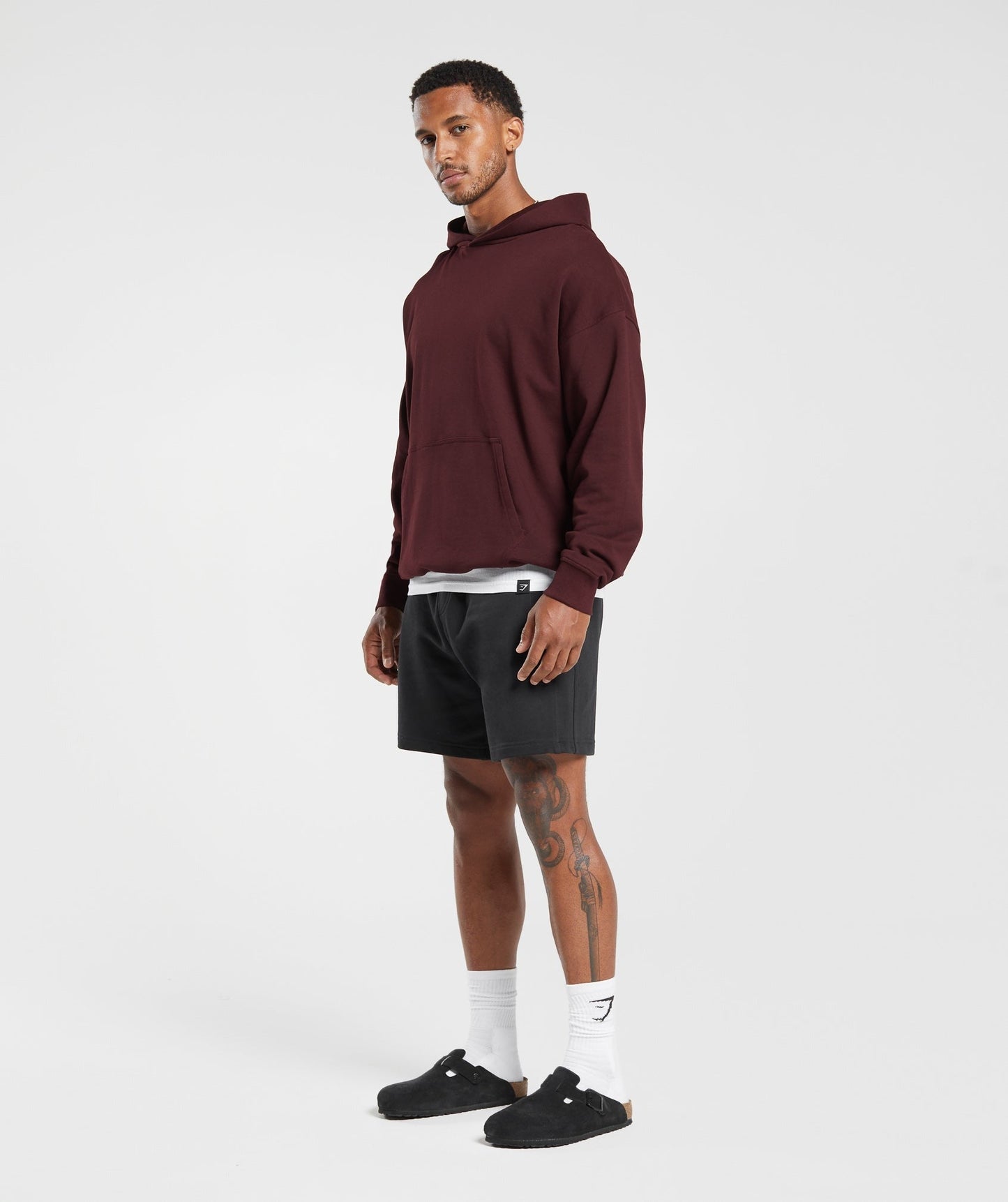 Gymshark Rest Day Essentials Hoodie - Rich Maroon