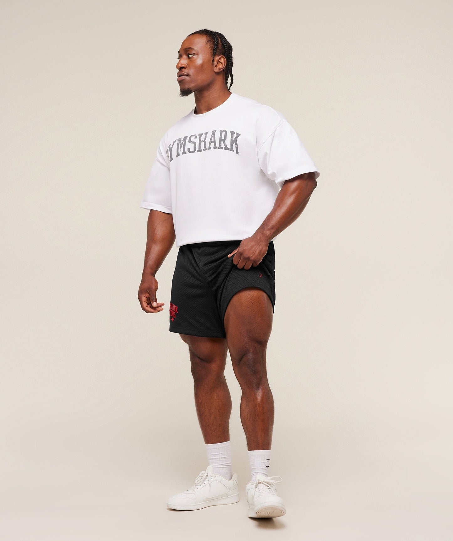 Gymshark Lifting Barbell Mesh 5" Short - Black