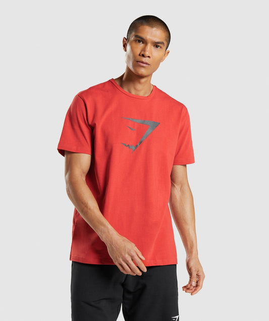 Gymshark Sharkhead Infill T-Shirt - Red