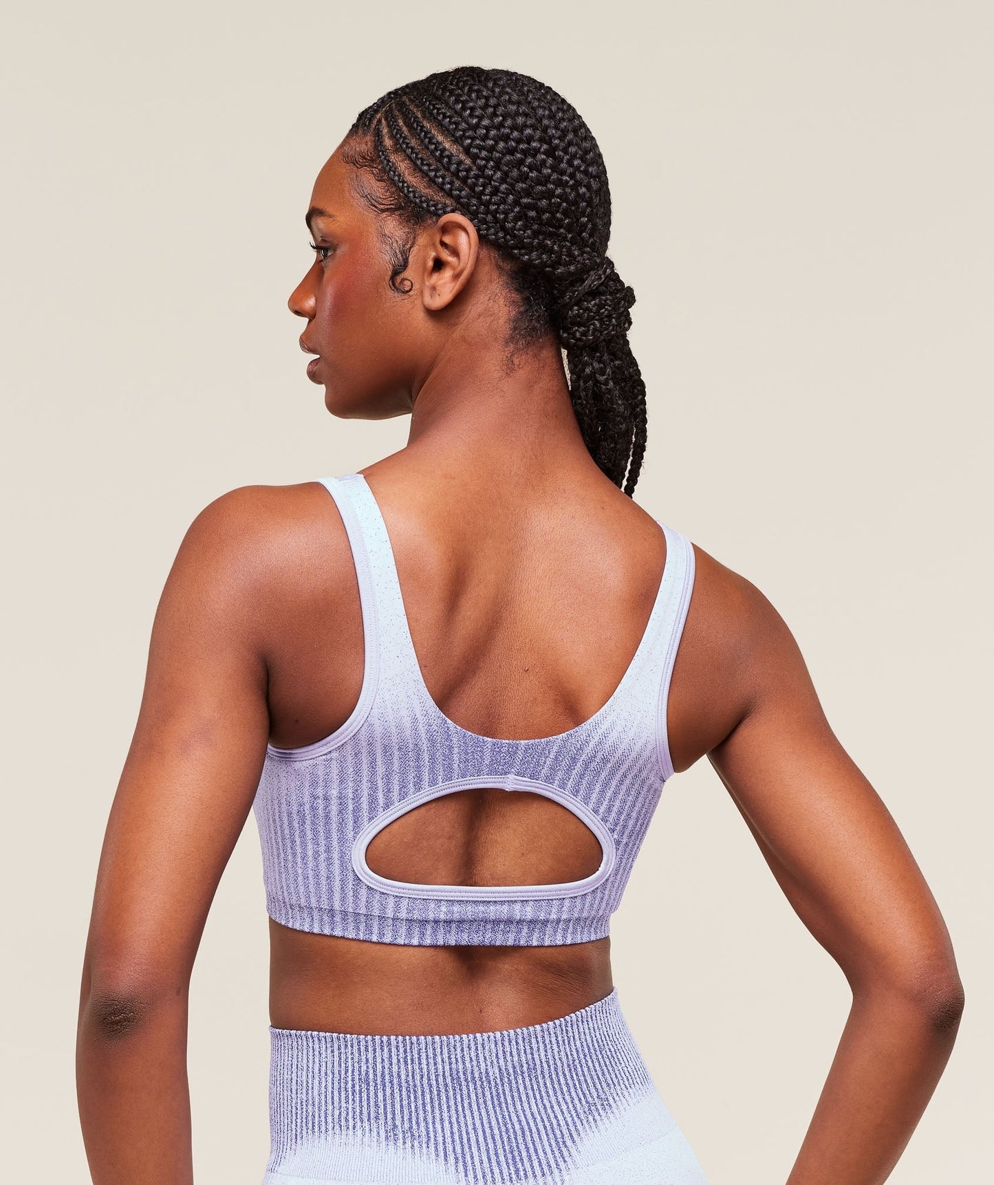 Gymshark Diffuse Seamless Sports Bra - Fresh Lilac/Cobalt Purple