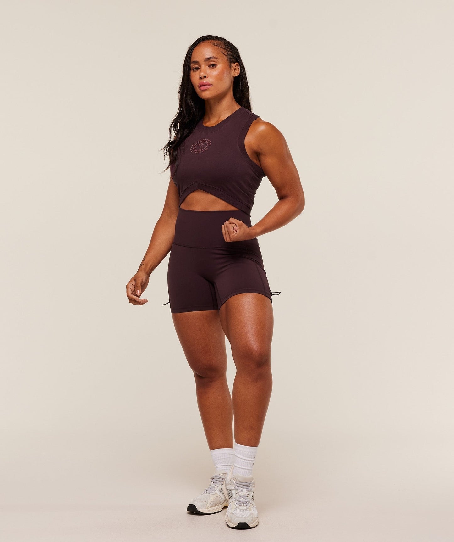 Gymshark Legacy Sleeveless Crop Top - Cherry Purple