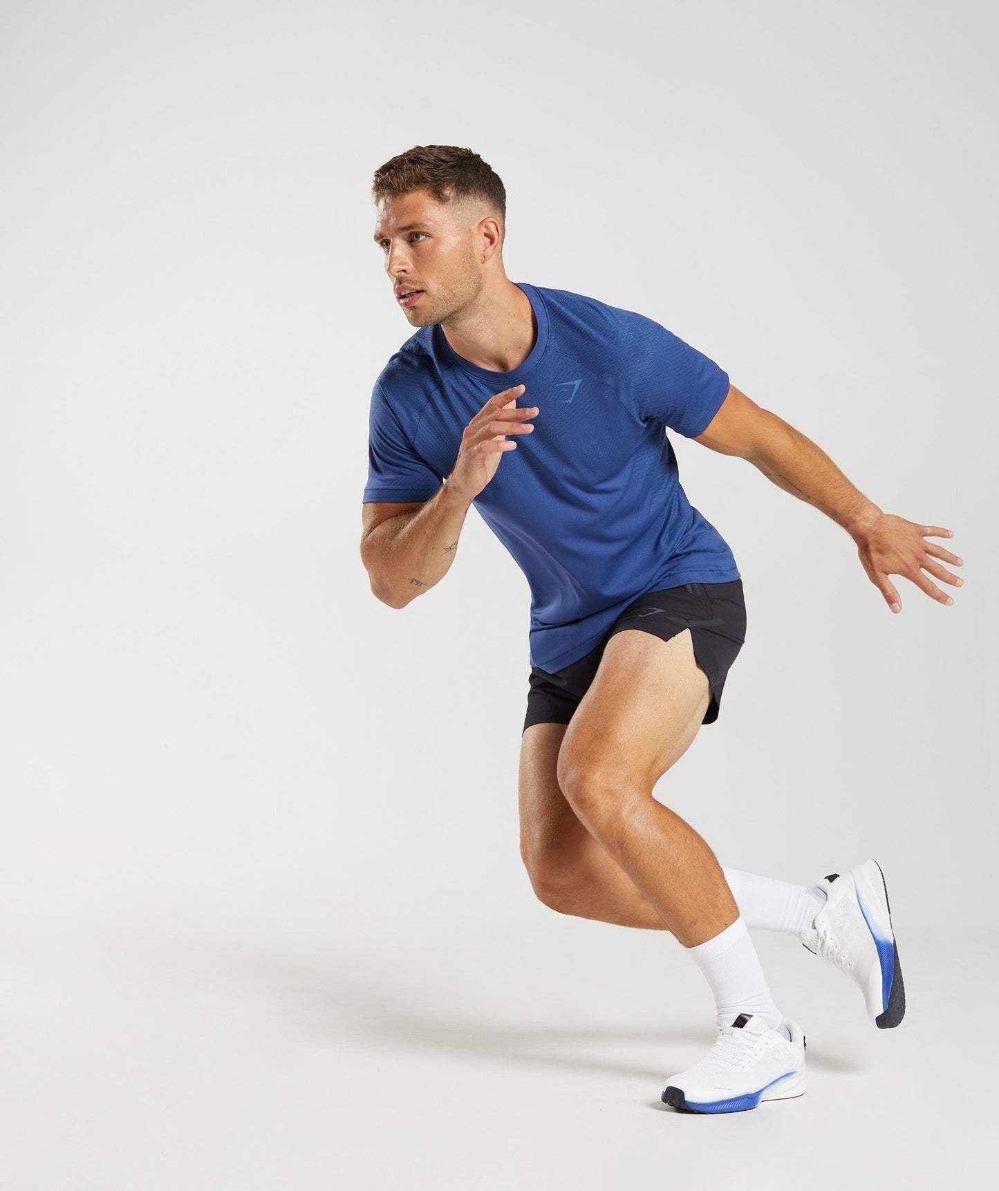 Gymshark Apex Seamless T-Shirt - Stellar Blue/Lakeside Blue