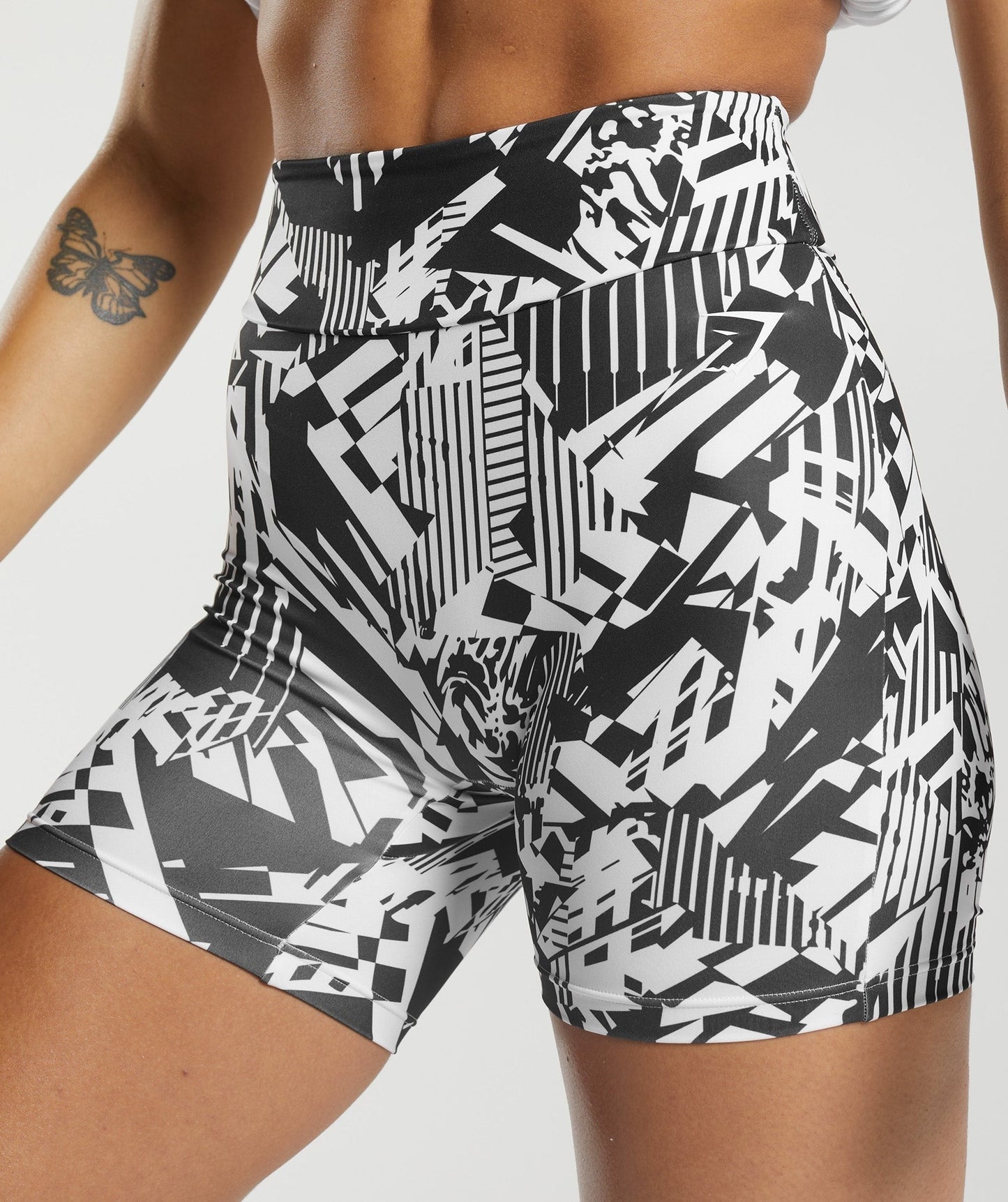 Gymshark Power Original Tight Shorts - Black Print