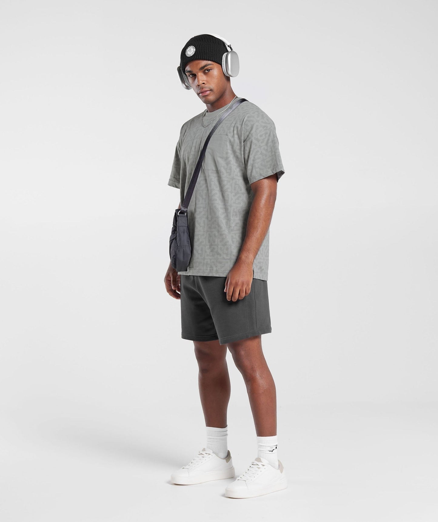 Gymshark Monogram T-Shirt - Smokey Grey