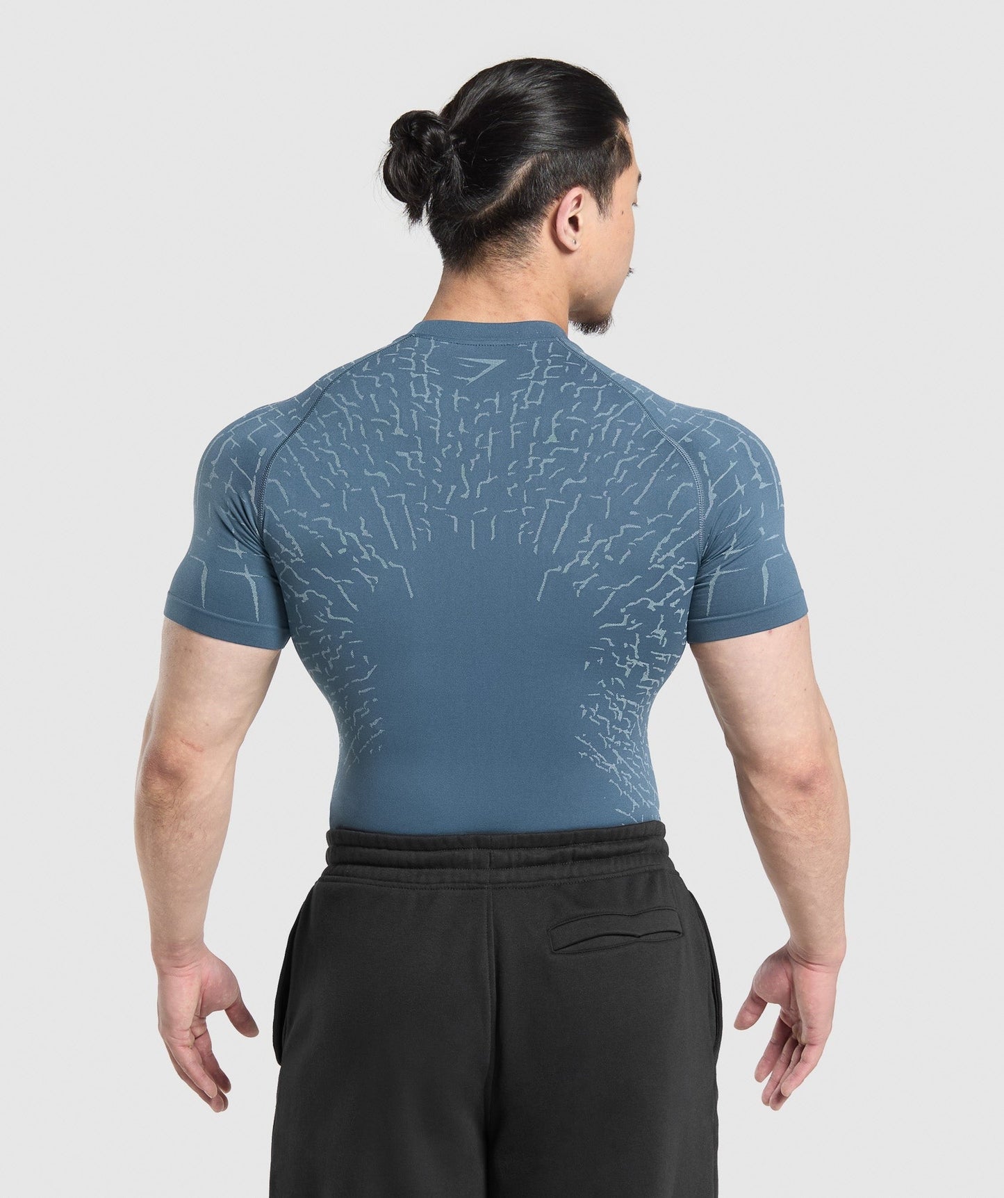 Gymshark Tectonic Seamless T Shirt - Cargo Blue/Cool Blue