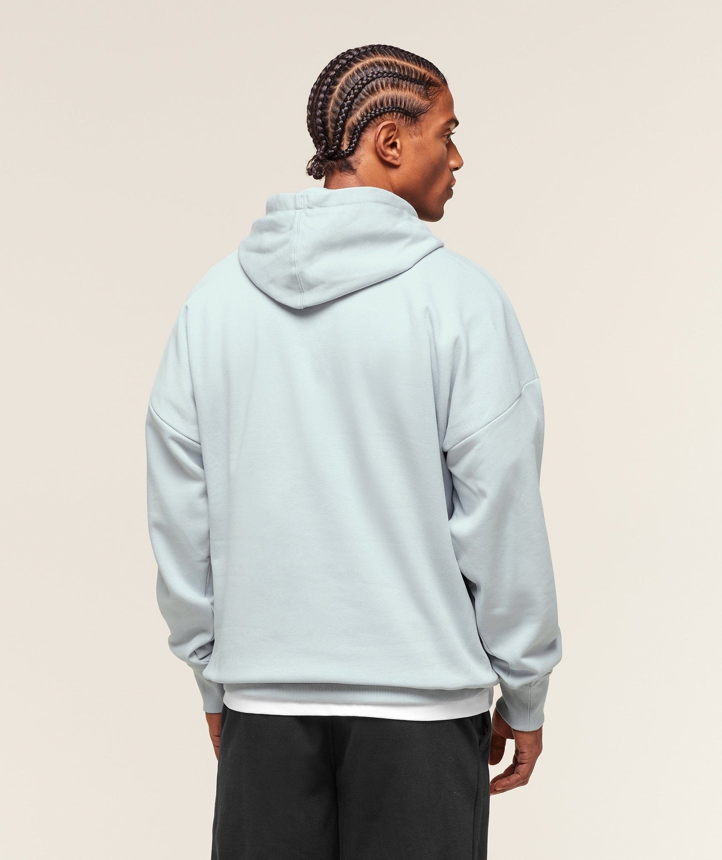 Gymshark Crest Oversized Hoodie - Smoke Blue