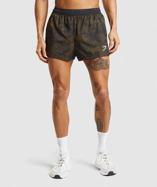 Gymshark Sport Run 3" Short - Turmeric Yellow