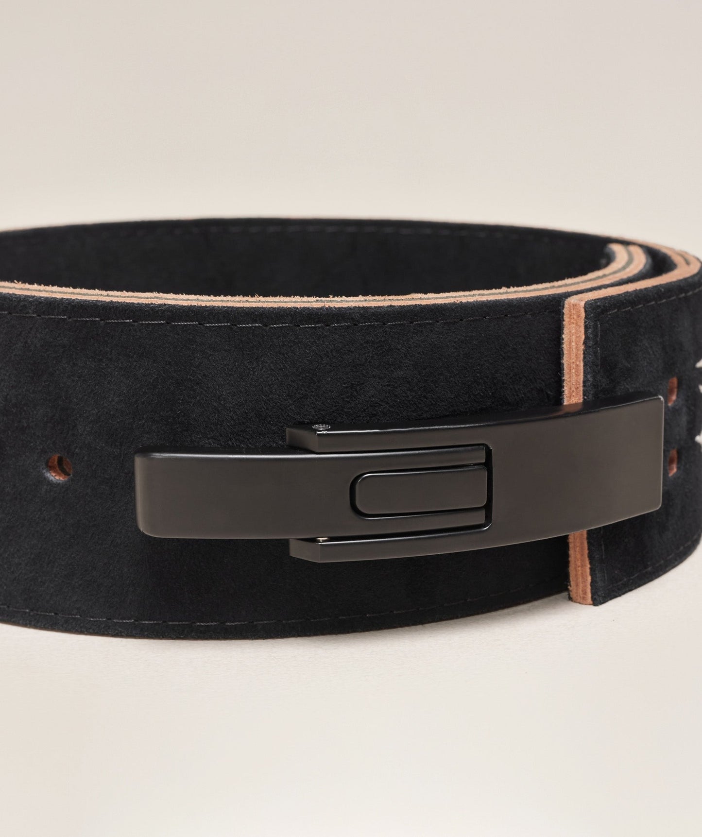 Gymshark Lever Lifting Belt - Black/Ecru White