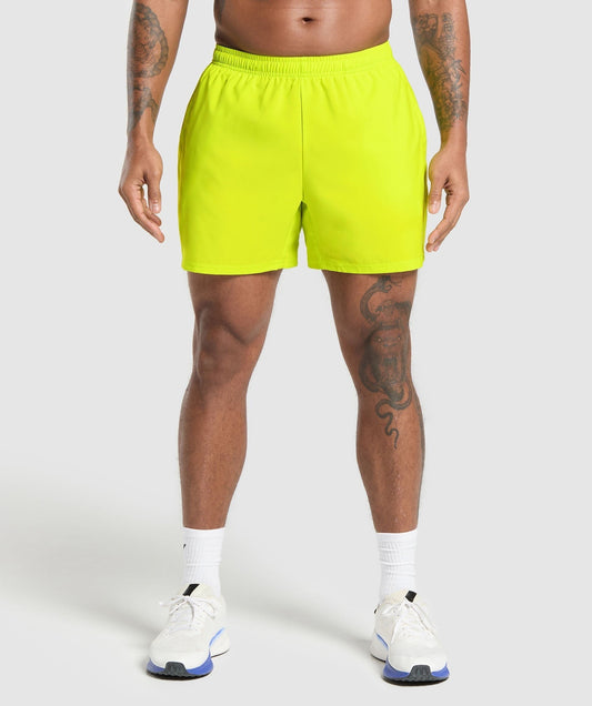Gymshark Arrival 5" Shorts - Shock Green