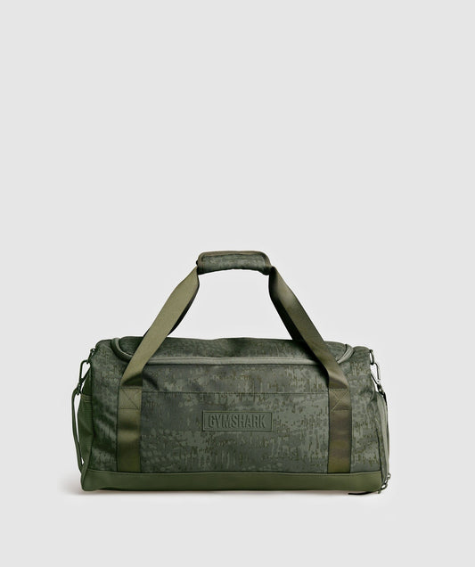 Gymshark Small Everyday Print Gym Bag - Winter Olive