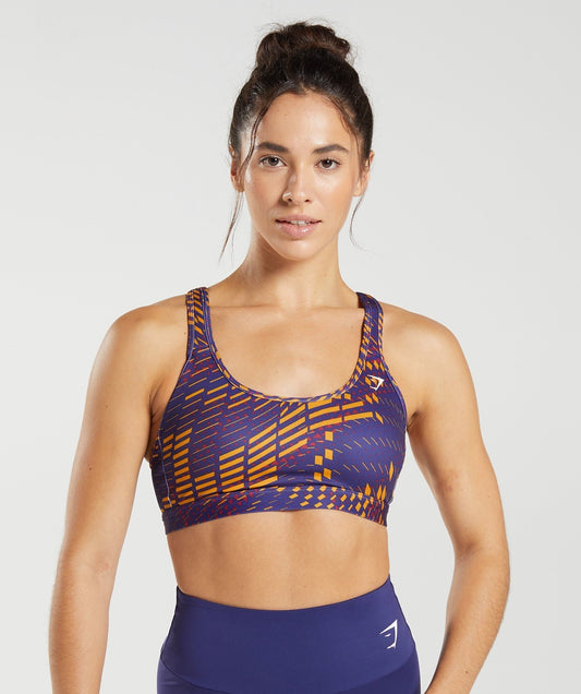 Gymshark Scoop Neck Sports Bra - Neptune Purple