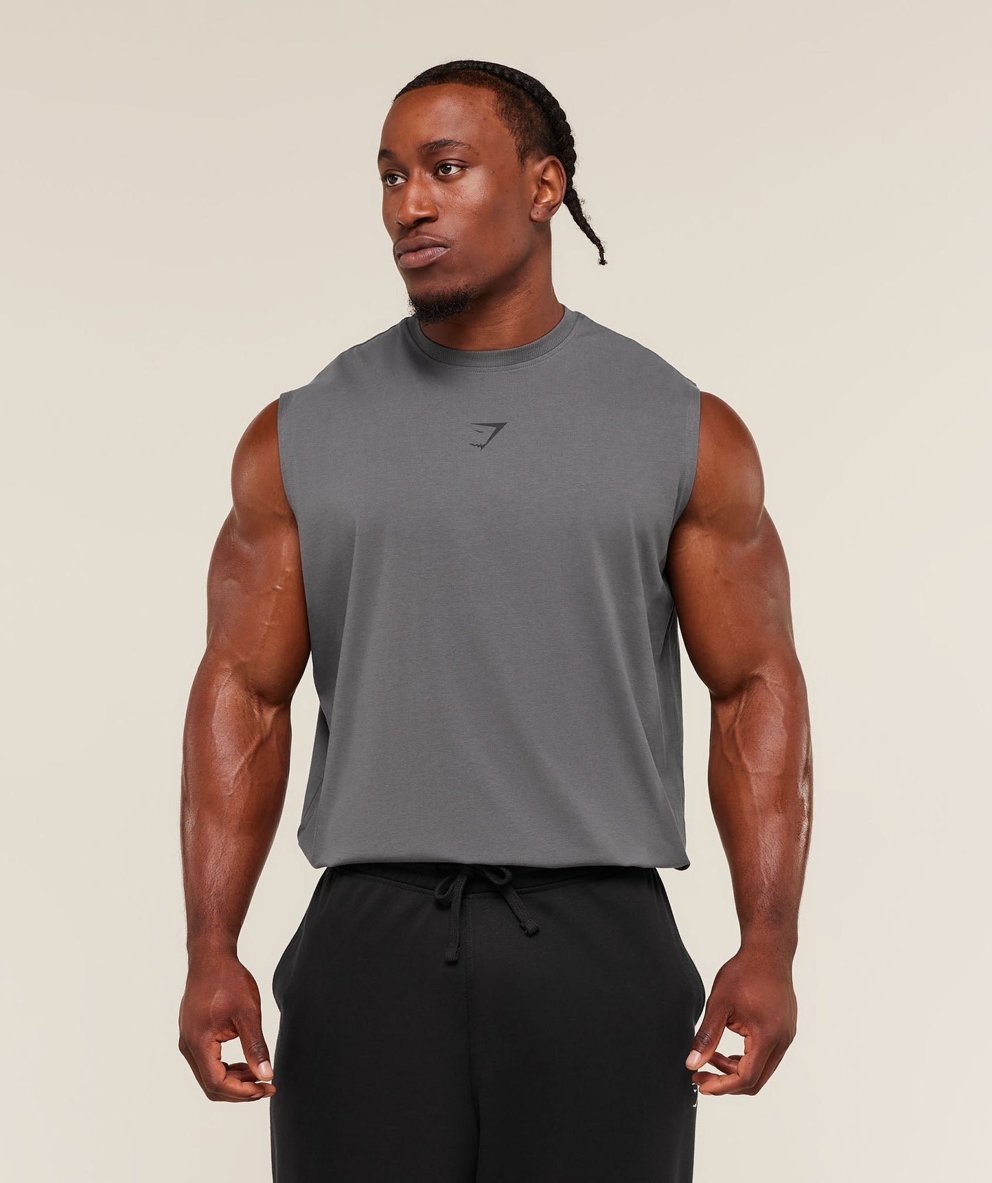 Gymshark Power Cut Off Tank - Dark Grey