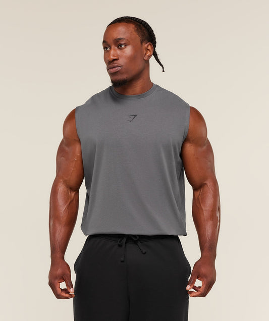 Gymshark Power Cut Off Tank - Dark Grey
