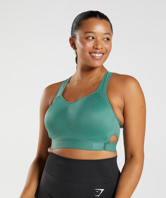 Gymshark Racerback High Support Sports Bra, B/C-E/F - Hoya Green