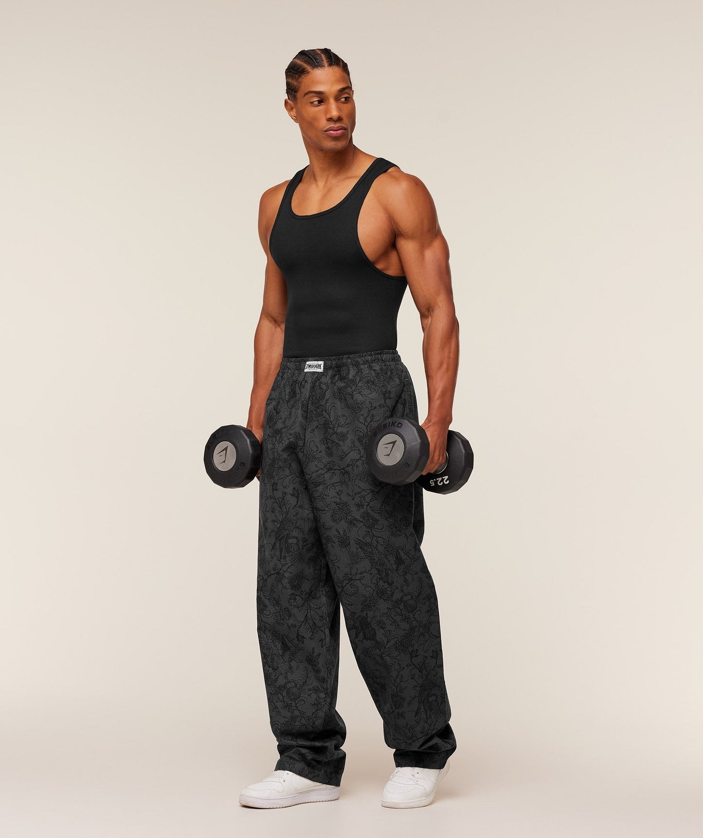 Gymshark Straight Leg Pumper Pants - Black/Grey