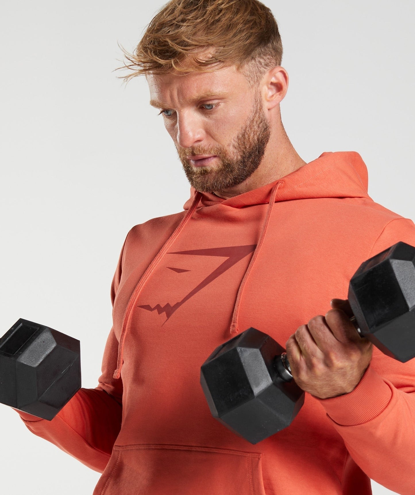 Gymshark Sharkhead Infill Hoodie - Storm Red