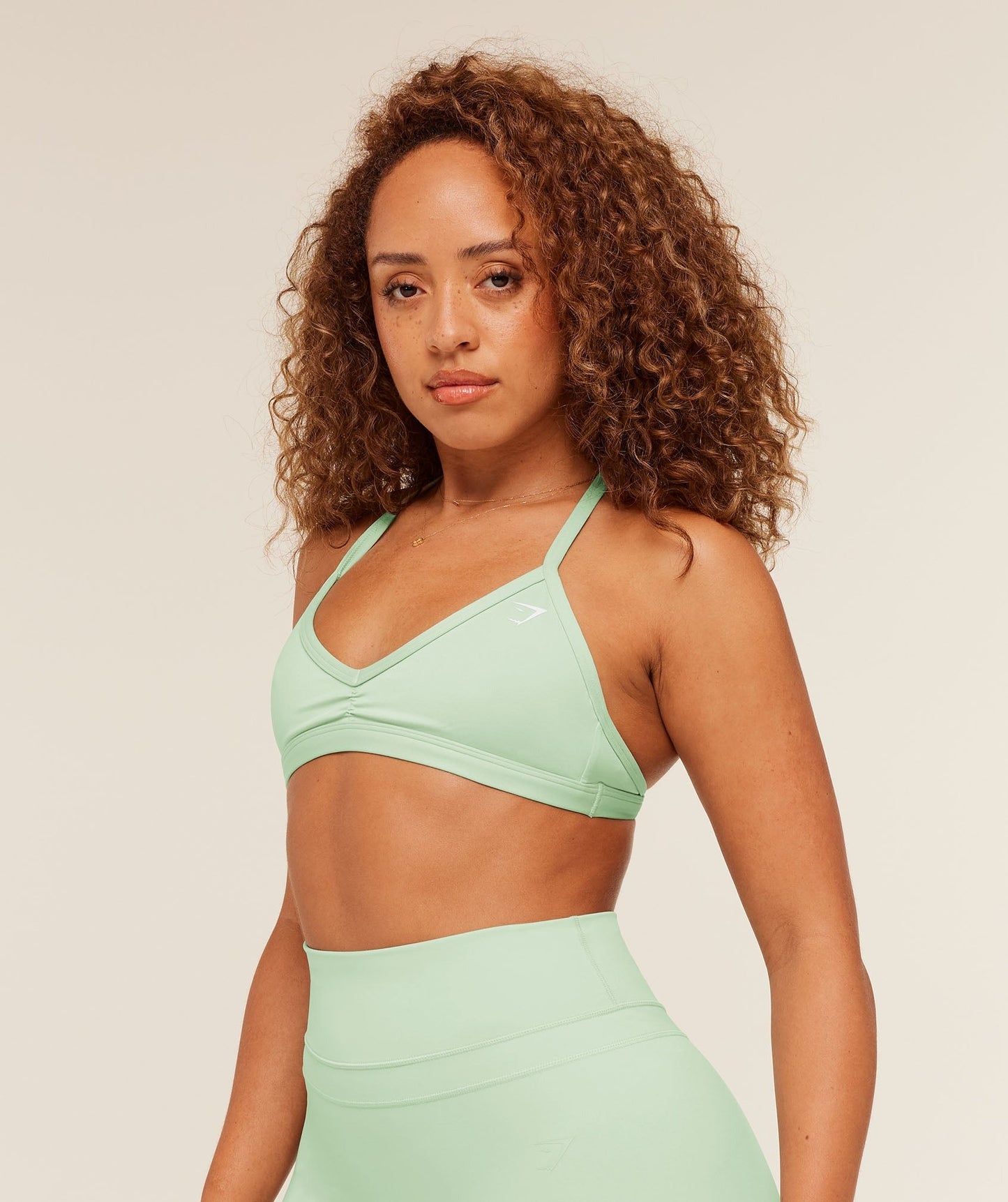 Gymshark Minimal Sports Bra - Clay Green