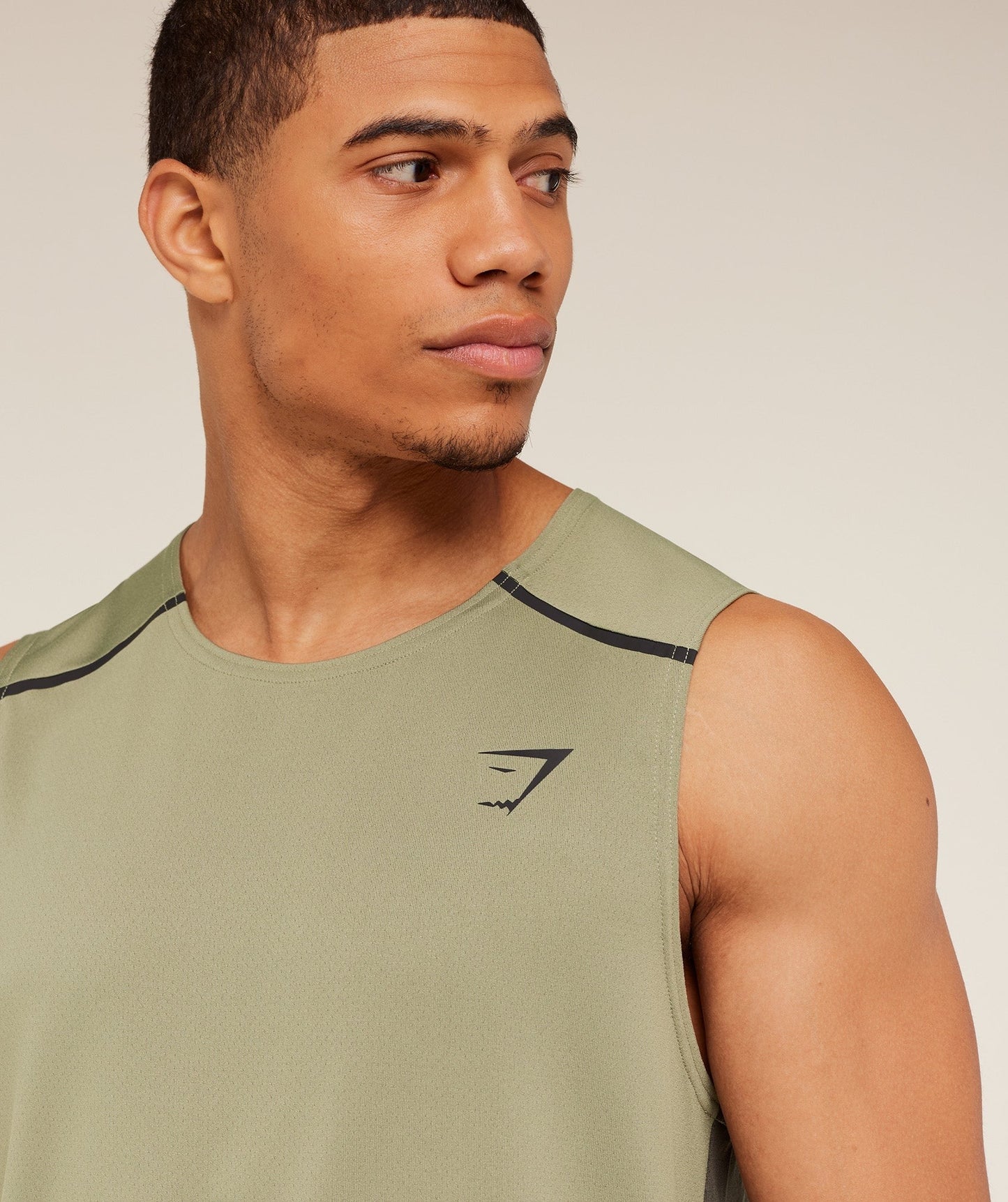 Gymshark Arrival Contrast Tank - Grounded Green / Strength Green