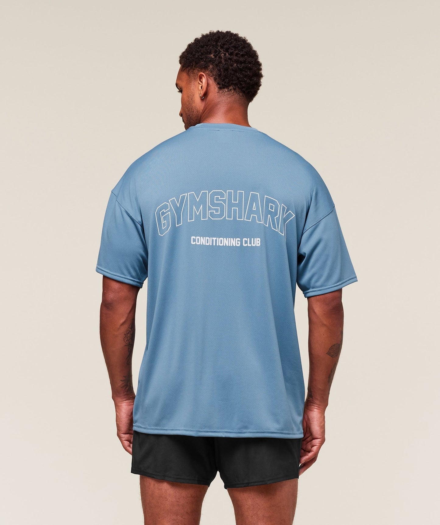 Gymshark Hybrid Athlete T-Shirt - Classic Blue