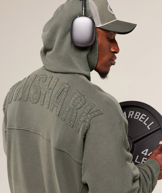 Gymshark Power Washed Hoodie - GS Strength Green