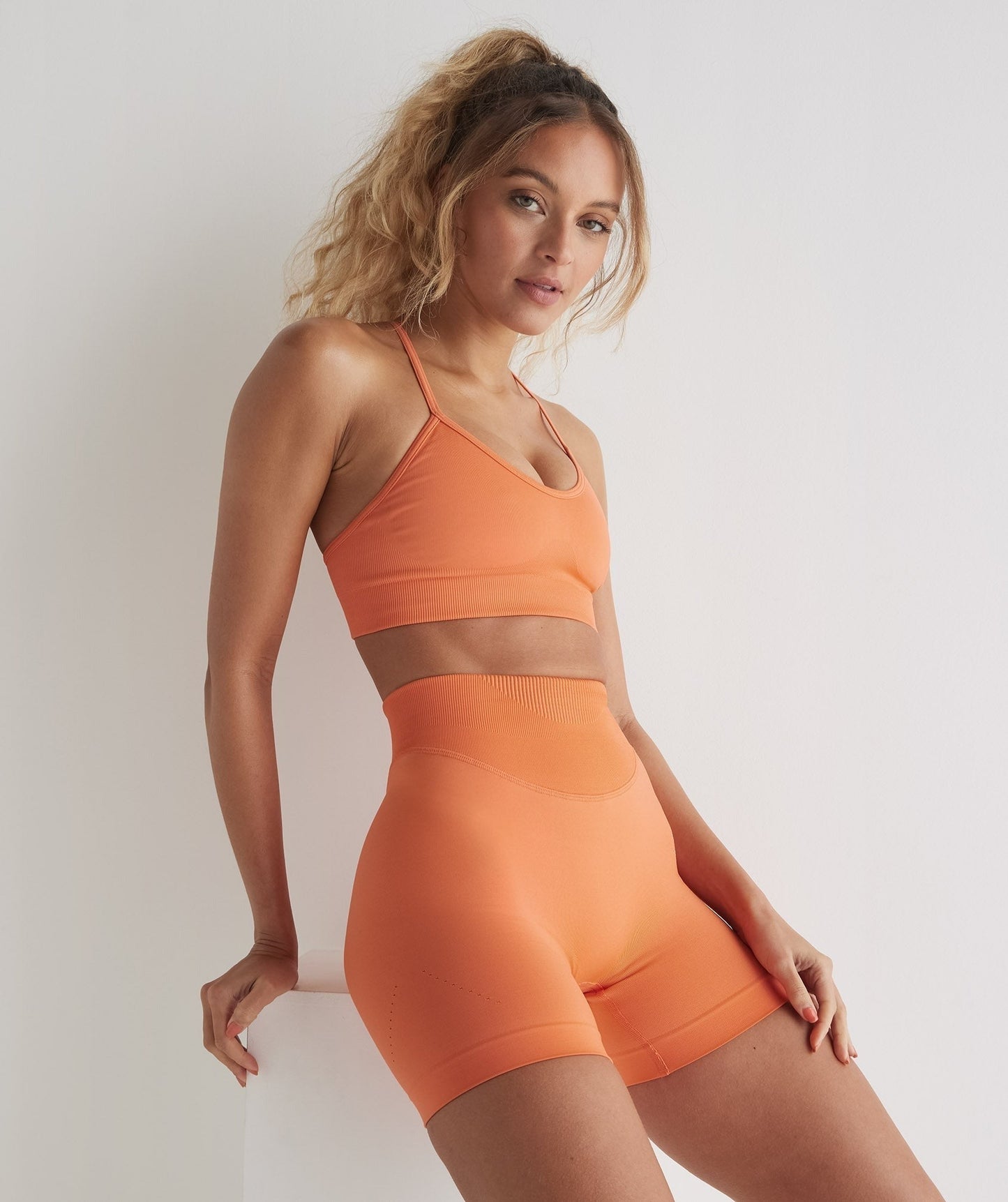 Gymshark Sweat Seamless Sports Bra - Aerospace Orange