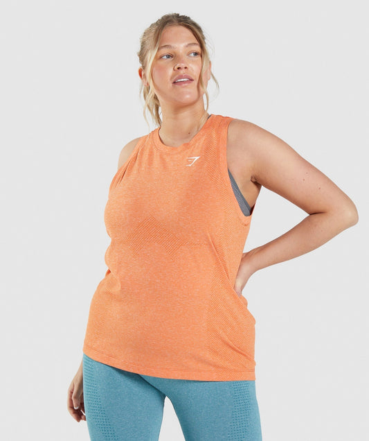 Gymshark Vital Light Tank - Apricot Orange Marl