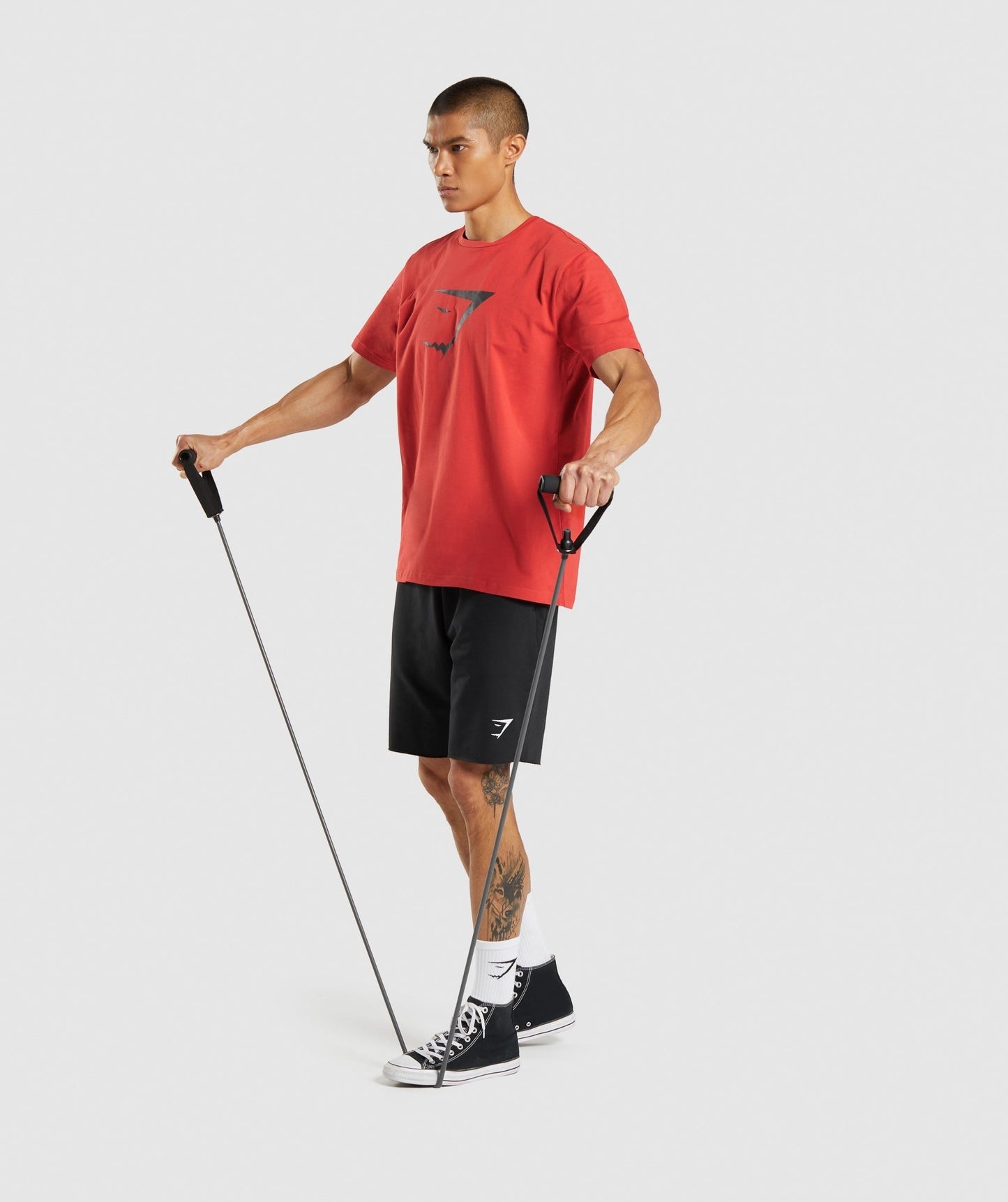 Gymshark Sharkhead Infill T-Shirt - Red