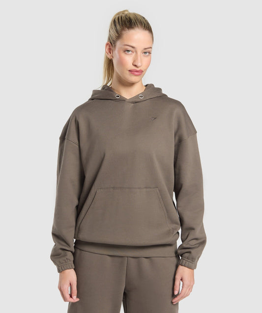 Gymshark Rest Day Sweats 2.0 Oversized Hoodie - Camo Brown
