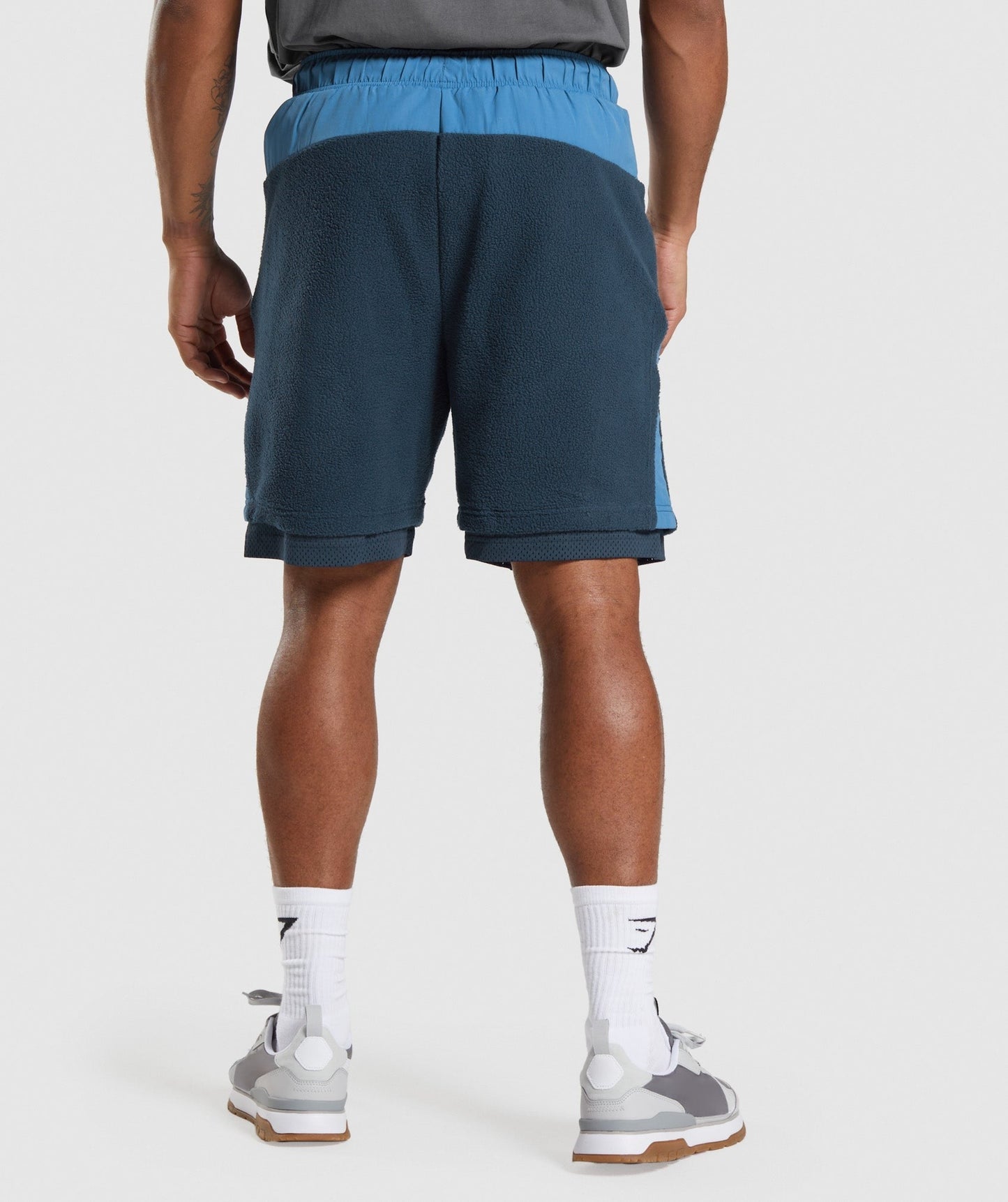 Gymshark Vibes Shorts - Navy/Lakeside Blue