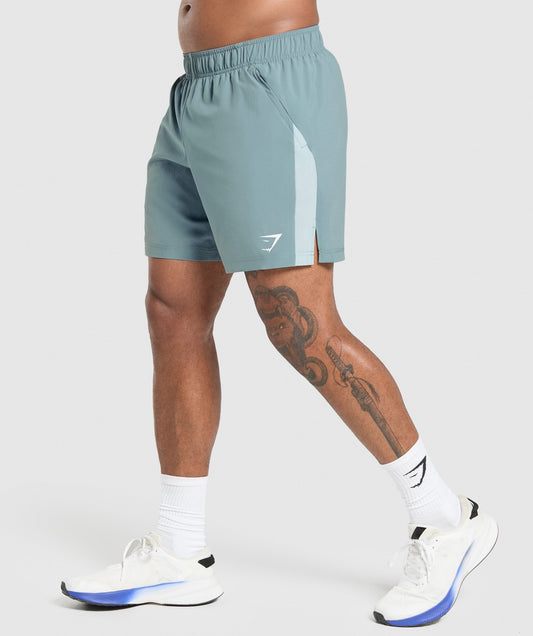 Gymshark Sport 7" Shorts - Rest Blue/Cool Blue