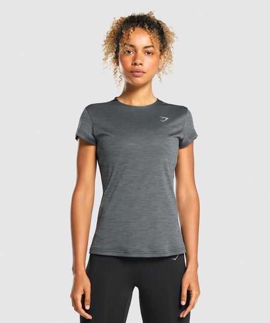 Gymshark Speed T-Shirt - Charcoal Marl