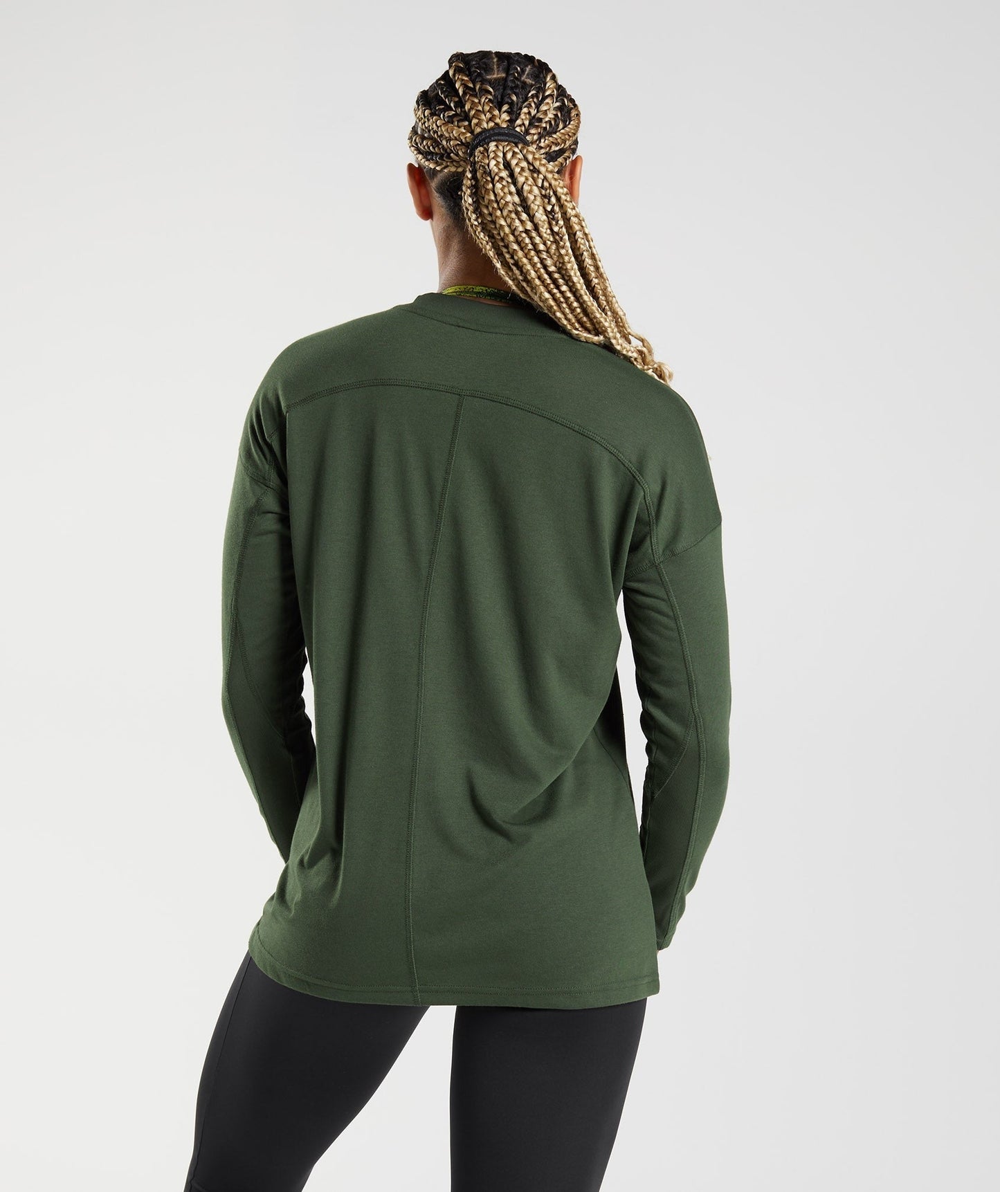 Gymshark GS Power Long Sleeve T-Shirt - Moss Olive