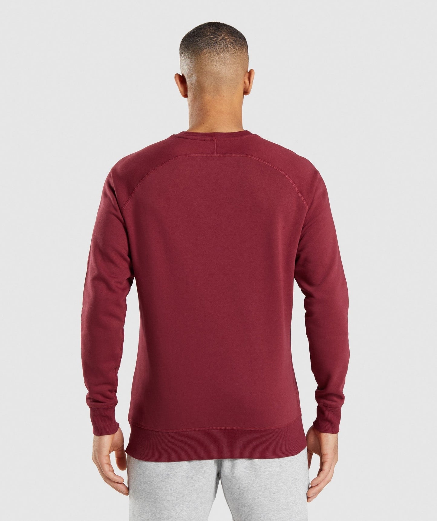 Gymshark Crest Sweatshirt - Burgundy Red