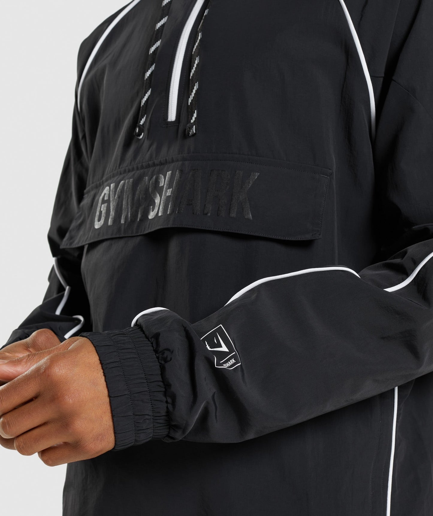 Gymshark Recess Lightweight Jacket - Black/White