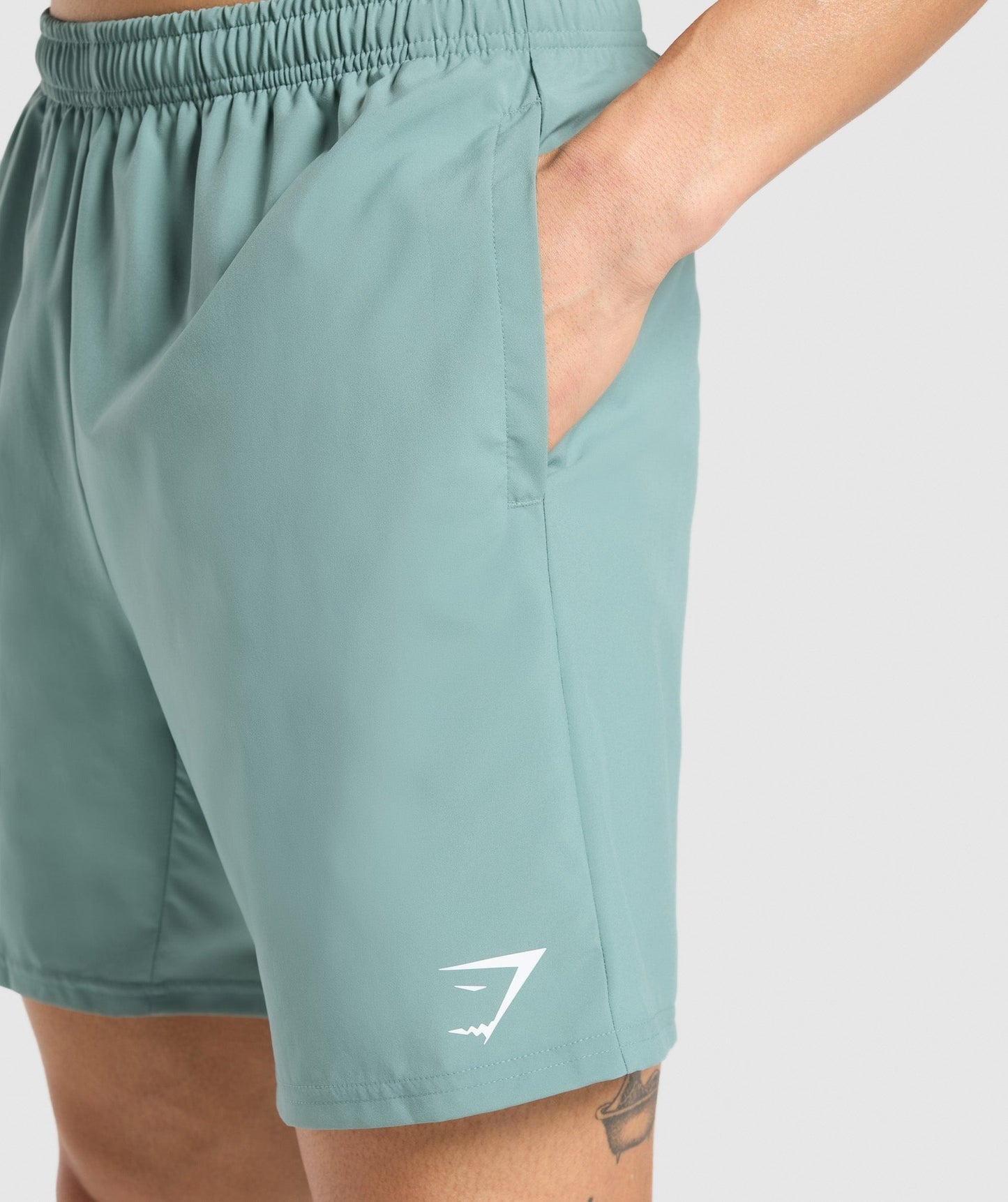 Gymshark Arrival 7" Shorts - Celeste Blue