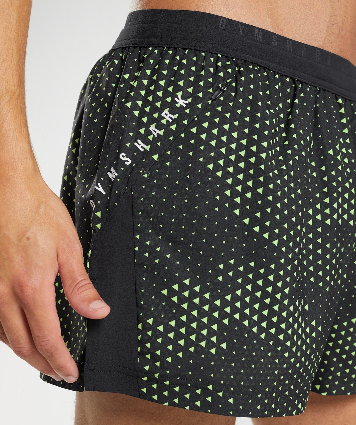 Gymshark Sport Run 3" Short - Fluo Lime Print