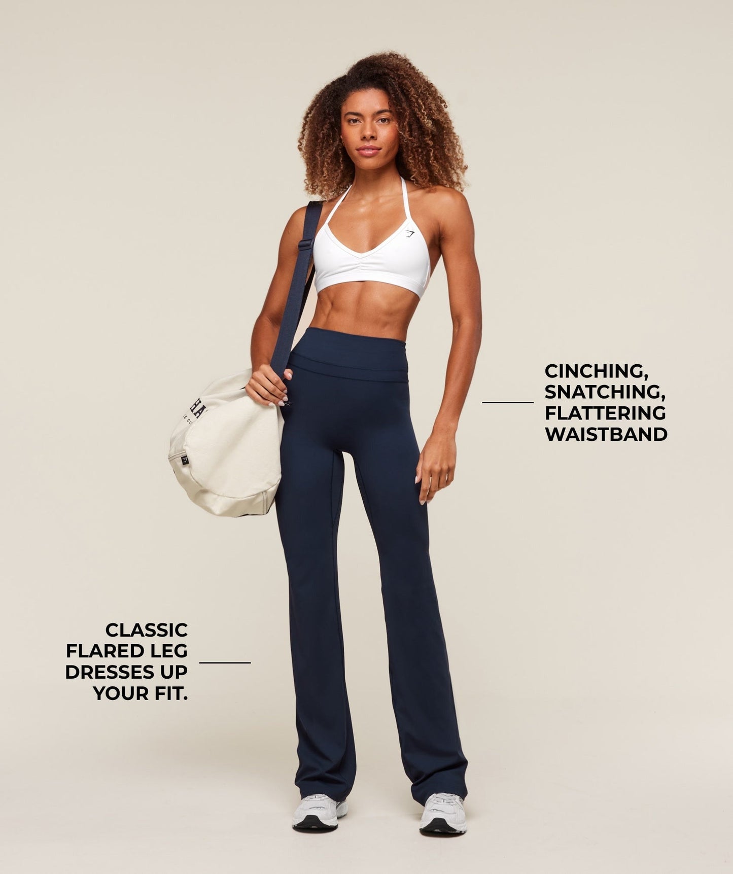Gymshark Whitney Tall Flared Legging - Navy