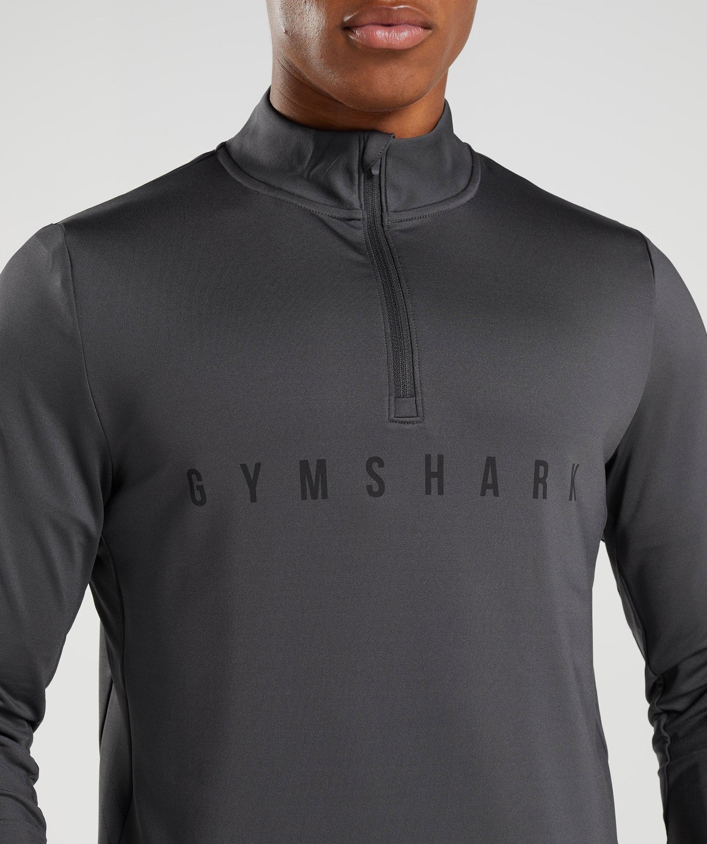 Gymshark Sport Stripe 1/4 Zip - Onyx Grey
