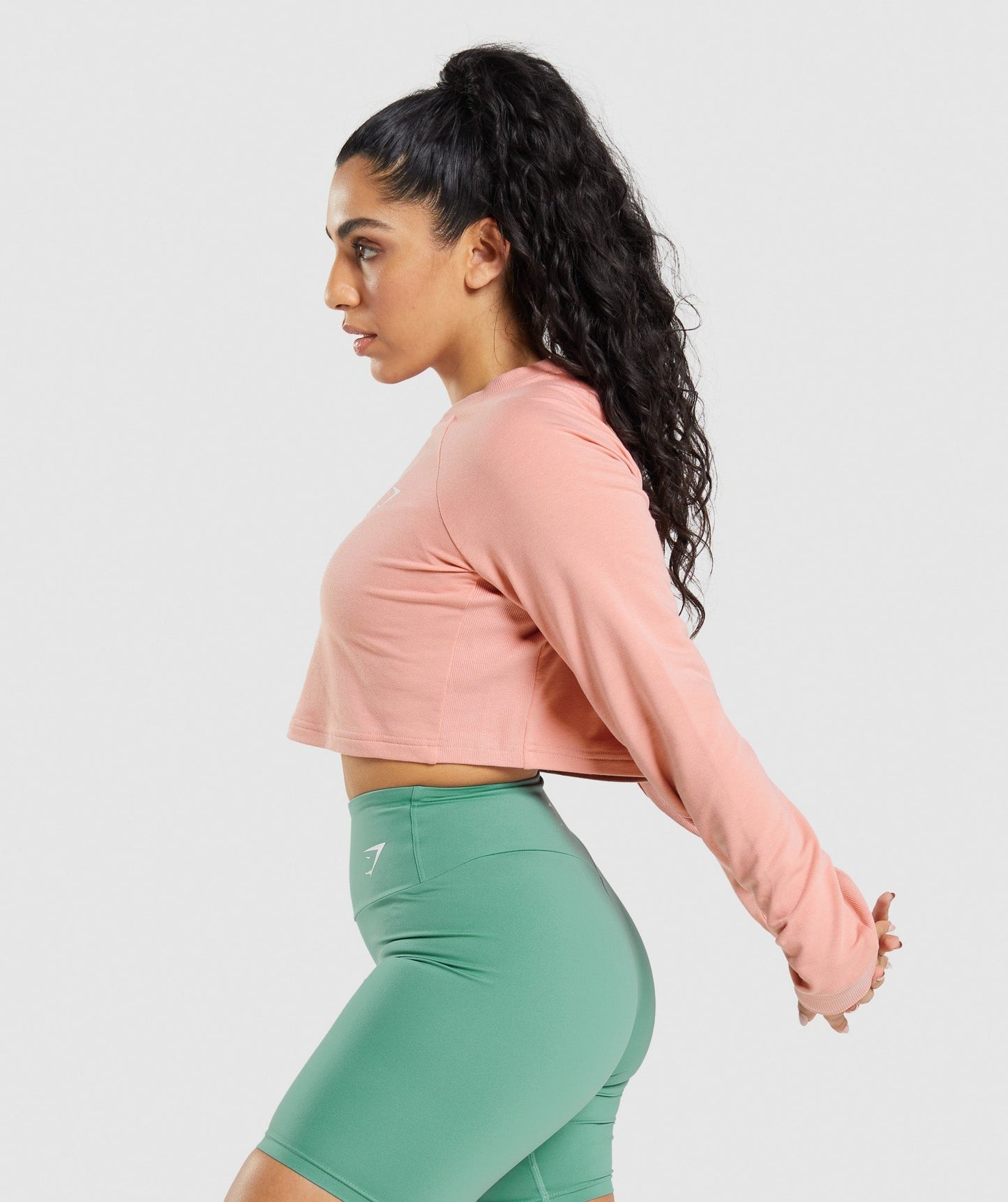 Gymshark Training Cropped Sweater - Paige Pink
