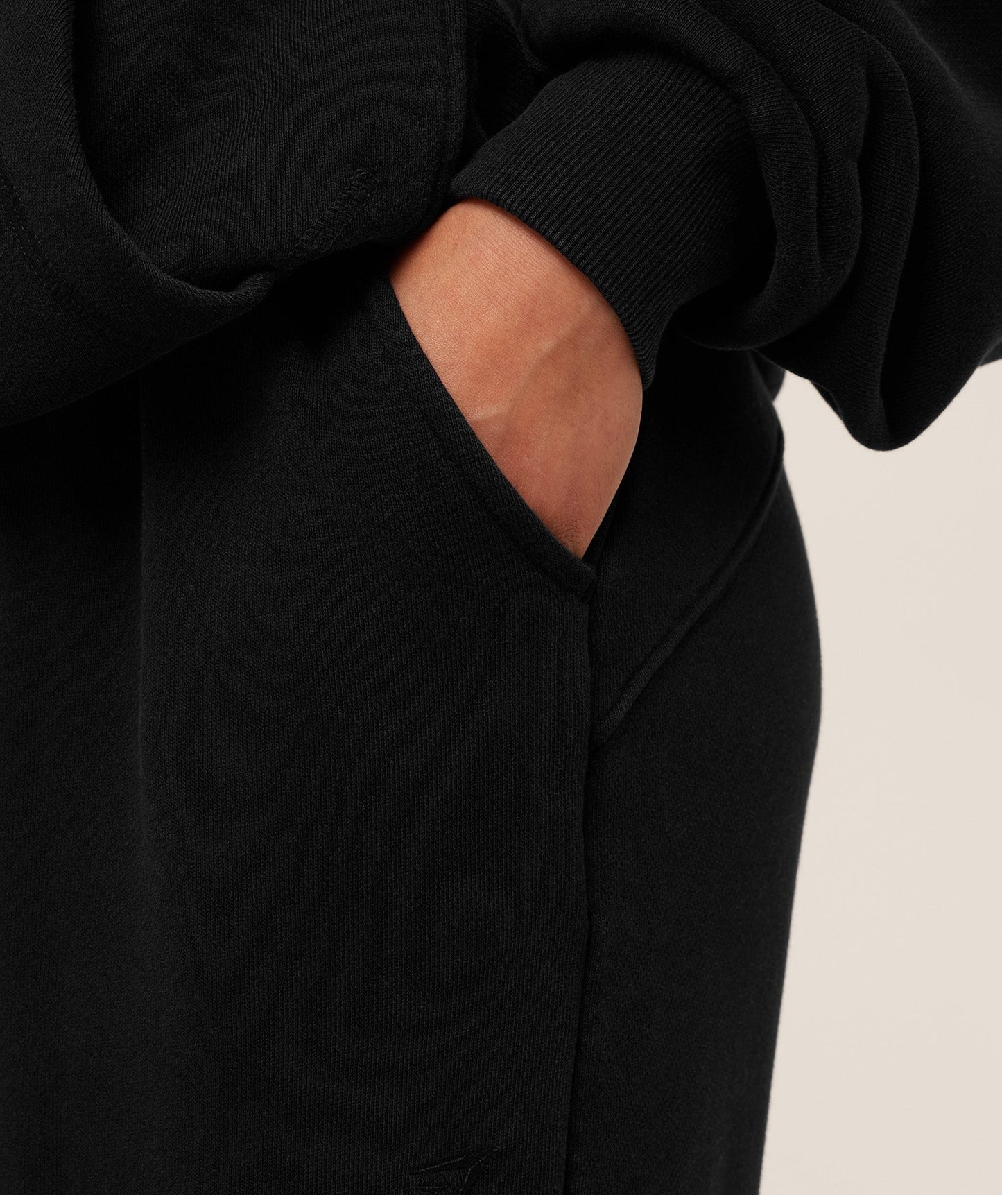 Gymshark Pump Cover Structured Fleece Pant - Black/Wash
