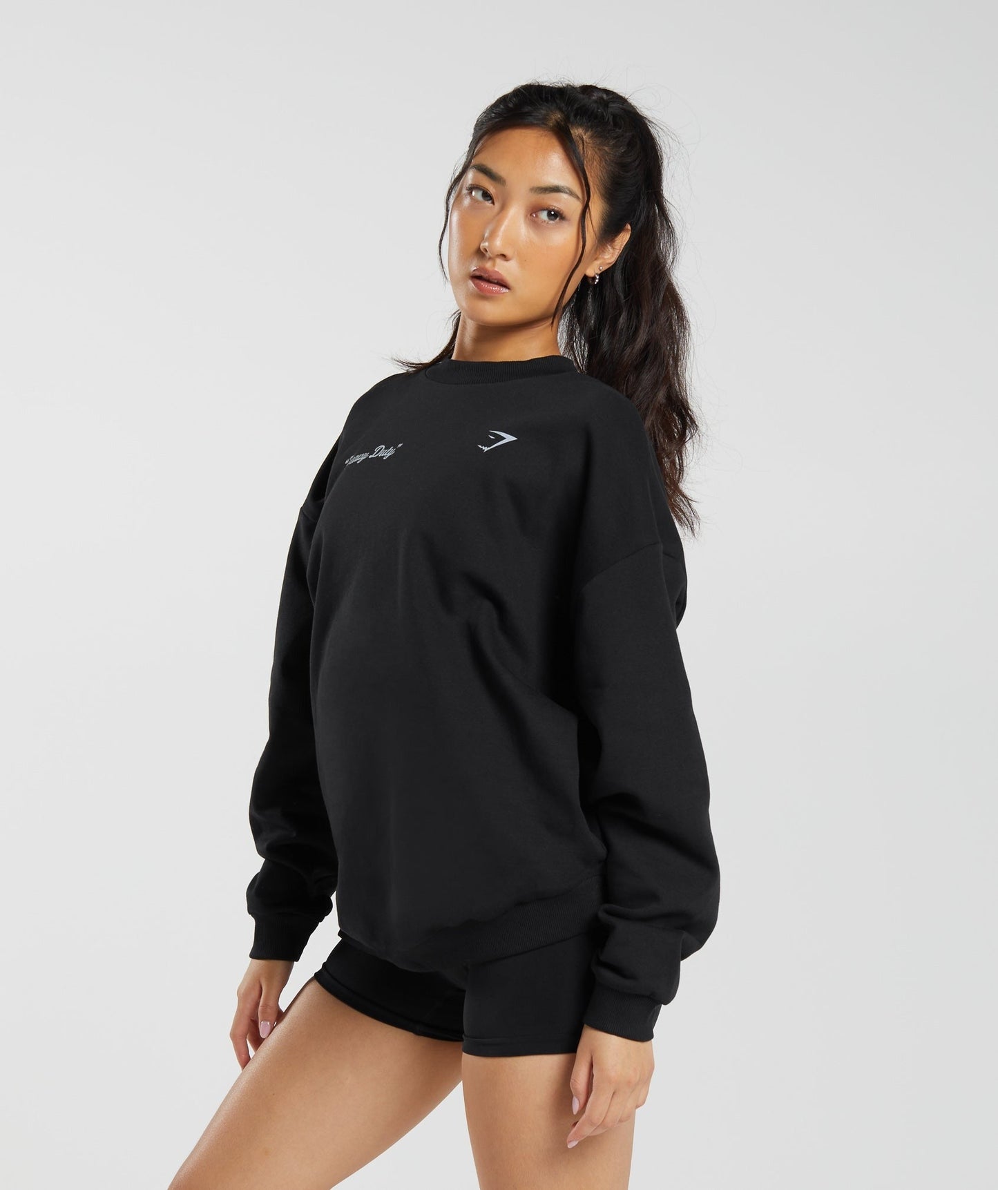 Gymshark Heavy Duty Oversized Sweatshirt - Black