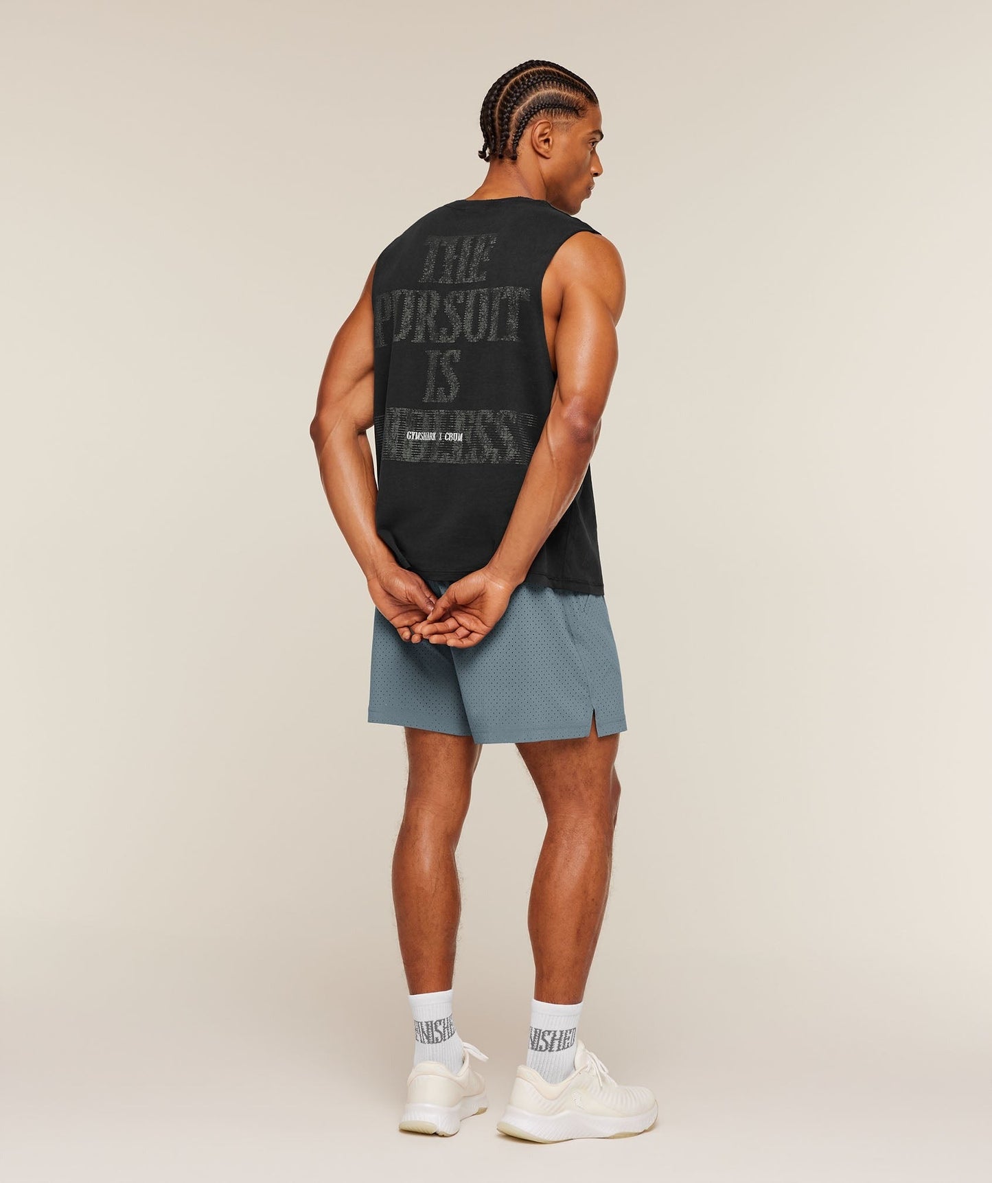 Gymshark x CBUM Short - Concrete Blue
