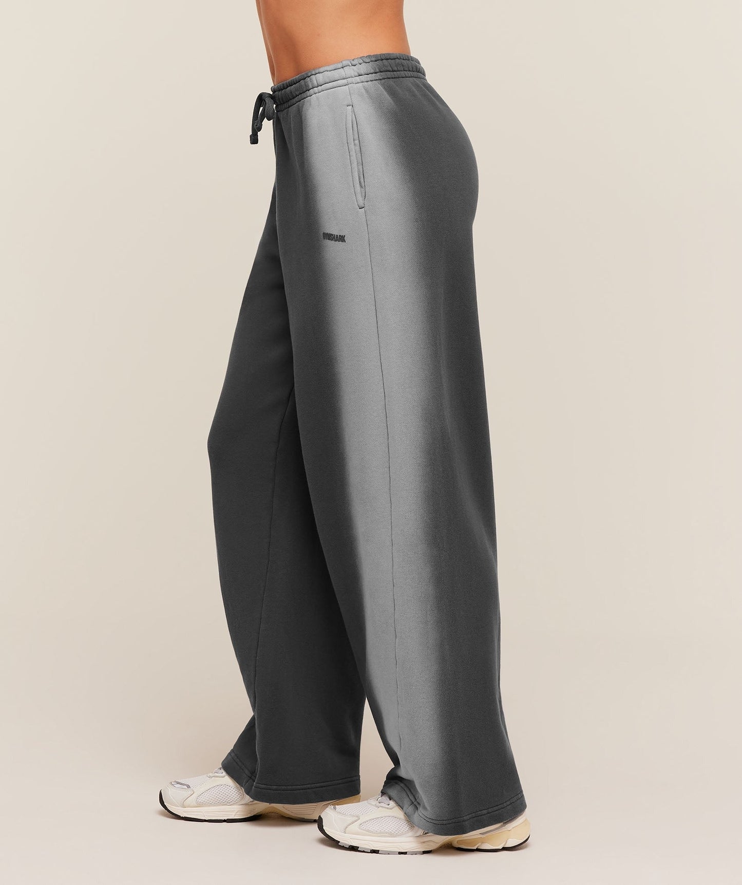 Gymshark Pump Washed Straight Leg Joggers - Onyx Grey/Stratus Grey