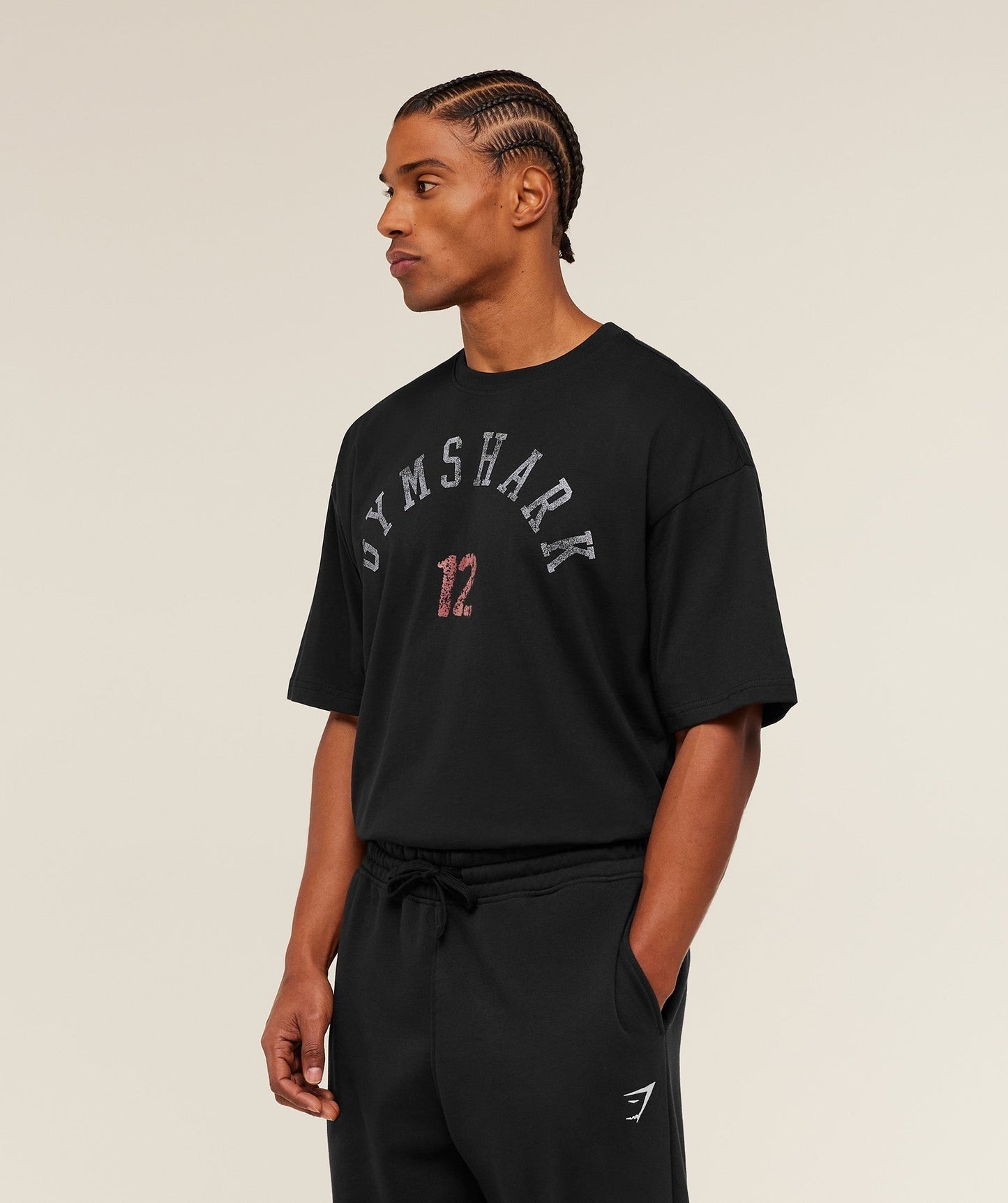 Gymshark 12 Graphic T-Shirt - GS Black