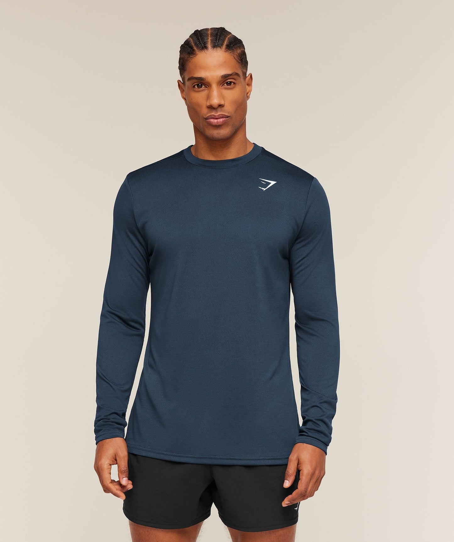 Gymshark Arrival Long Sleeve T-Shirt - Navy