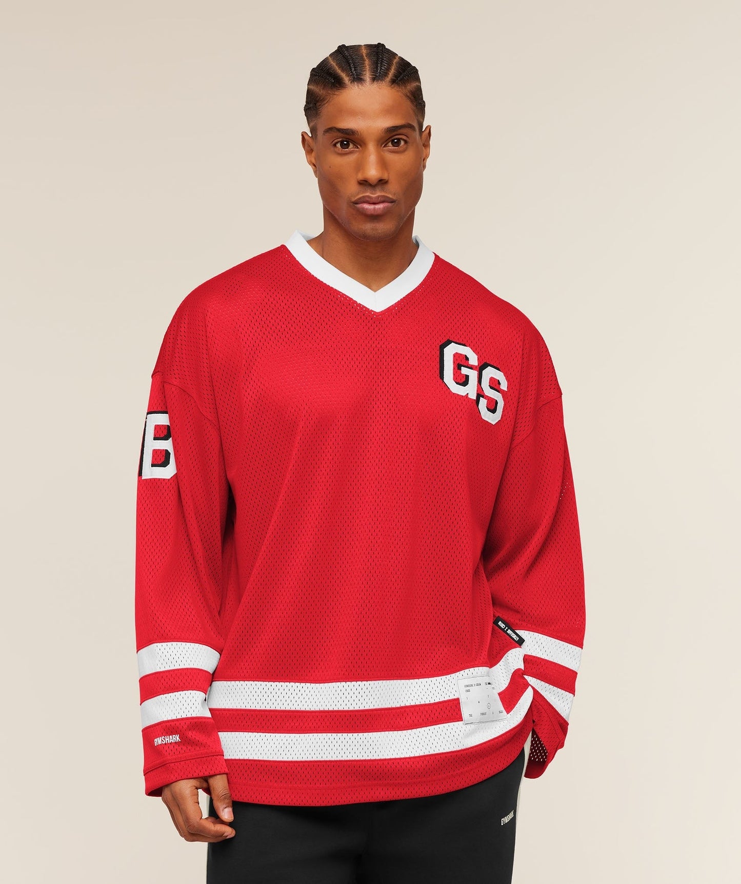 Gymshark x CBUM Hockey Jersey - Crimson Red